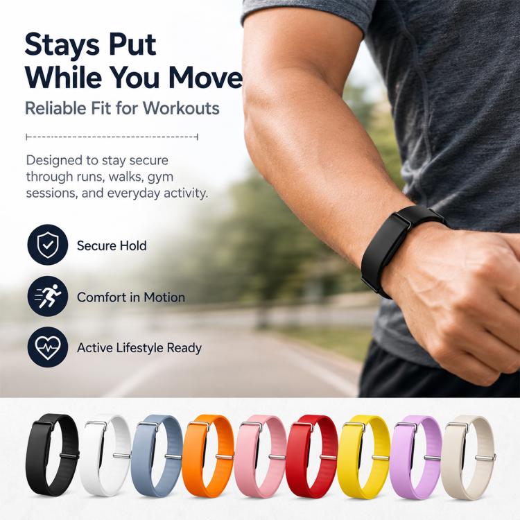 xDfind Solid Color Silicone Loop Watch Band