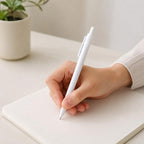 10 PCS/Pack Retractable Minimalist White Ballpoint Pen