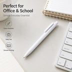 10 PCS/Pack Retractable Minimalist White Ballpoint Pen — view 8