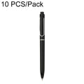 10 PCS/Pack Retractable 0.5mm Bullet Tip Signature Gel Pen