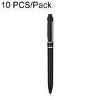 10 PCS/Pack Retractable 0.5mm Bullet Tip Signature Gel Pen