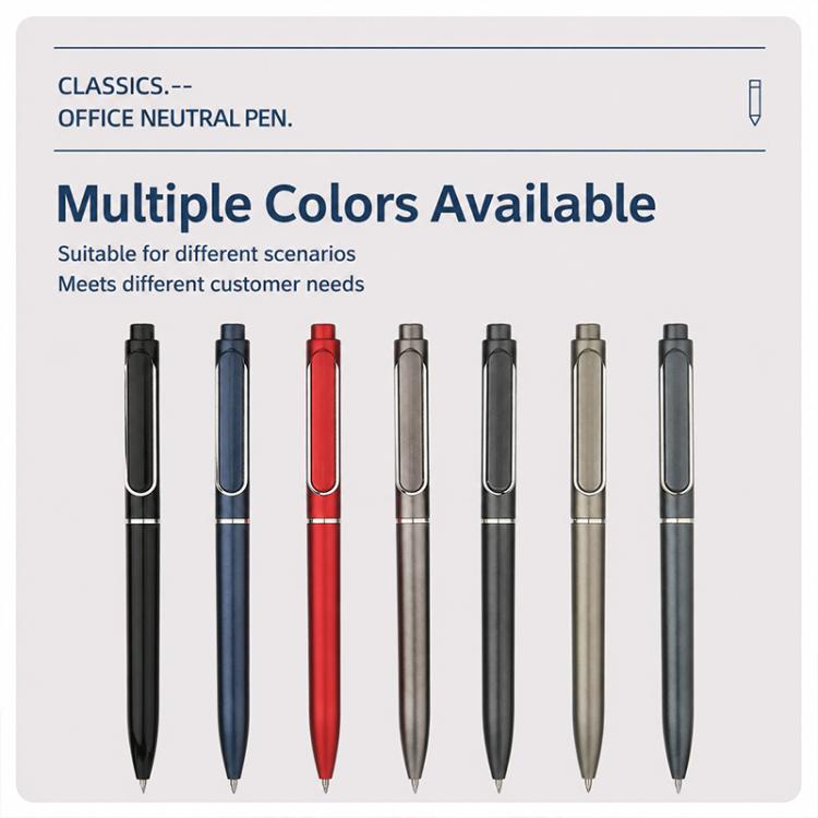 10 PCS/Pack Retractable 0.5mm Bullet Tip Signature Gel Pen