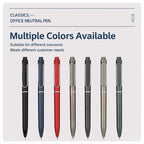 10 PCS/Pack Retractable 0.5mm Bullet Tip Signature Gel Pen