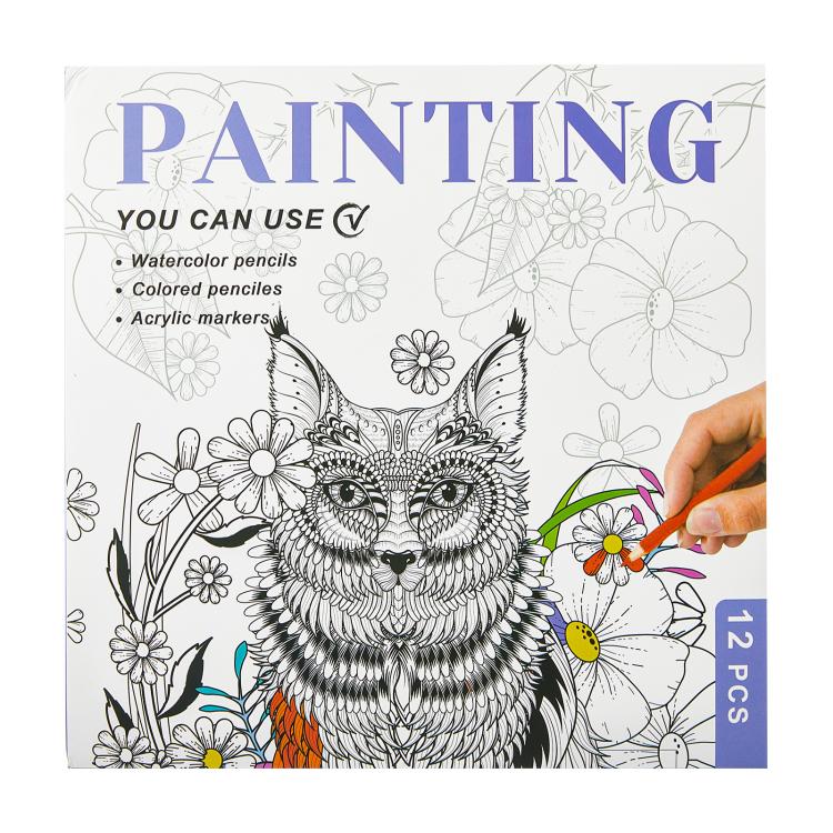 DIY Doodle & Stress-Relief Painting Coloring Book for Kids 12-Page — Eagle