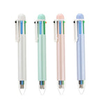 5 PCS/Pack 1.0mm Bullet Tip Six-colors Retractable Ballpoint Pen
