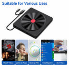CD Burner External Optical Drive for Laptops