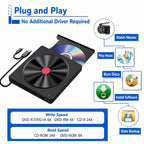CD Burner External Optical Drive for Laptops