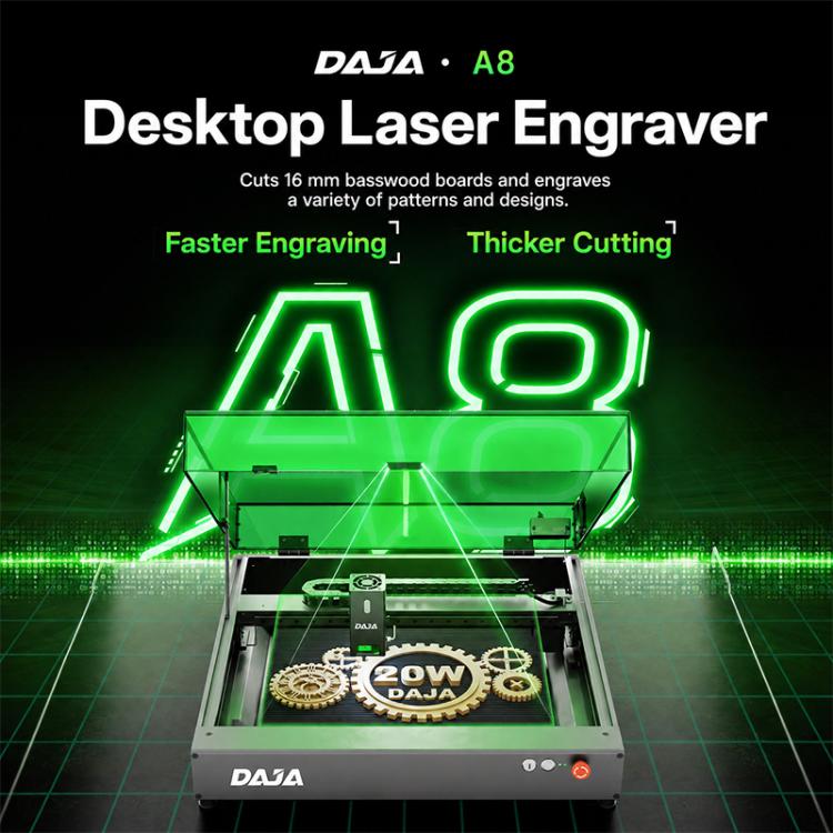 DAJA A8 20W Enclosed Laser Engraving Machine