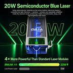DAJA A8 20W Enclosed Laser Engraving Machine