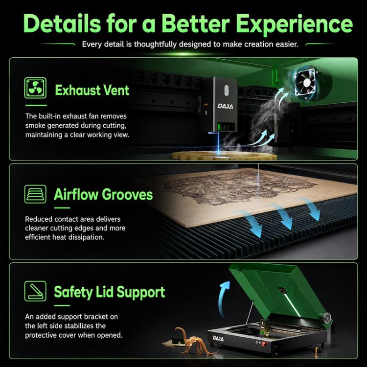 DAJA A8 20W Enclosed Laser Engraving Machine