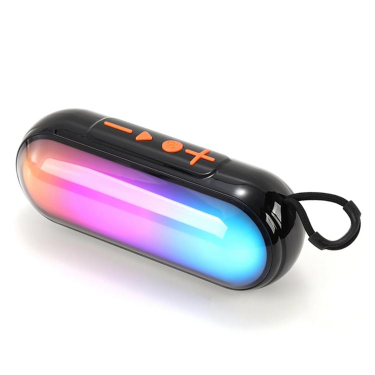 T&G TG-792 Portable Wireless 3D Stereo Subwoofer Bluetooth Speaker, Supports FM/TF Card/USB/LED Atmosphere Light — Blue