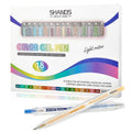 SHANDS Retractable Colored Gel Pens Quick Dry Fine Point Pens for Journal Drawing