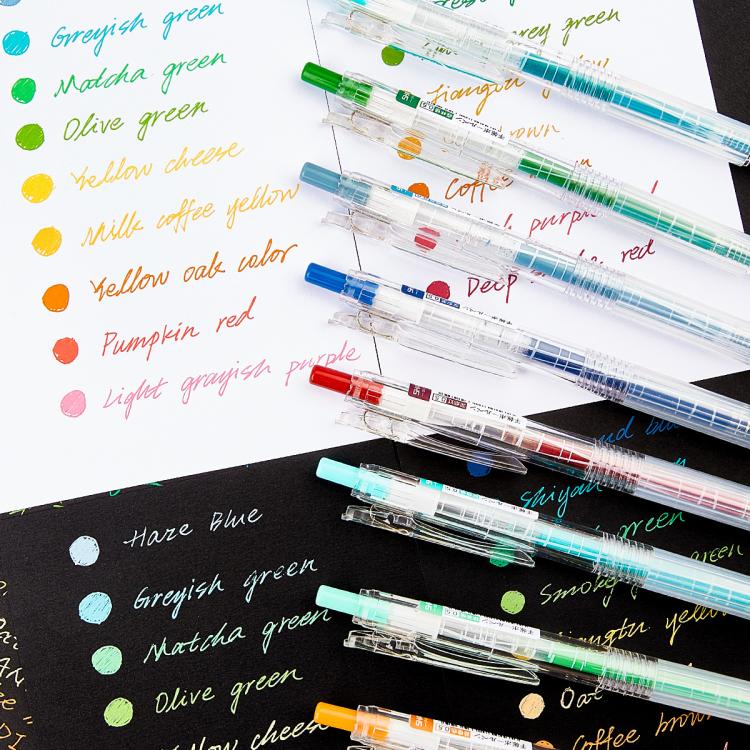 SHANDS Retractable Colored Gel Pens Quick Dry Fine Point Pens for Journal Drawing