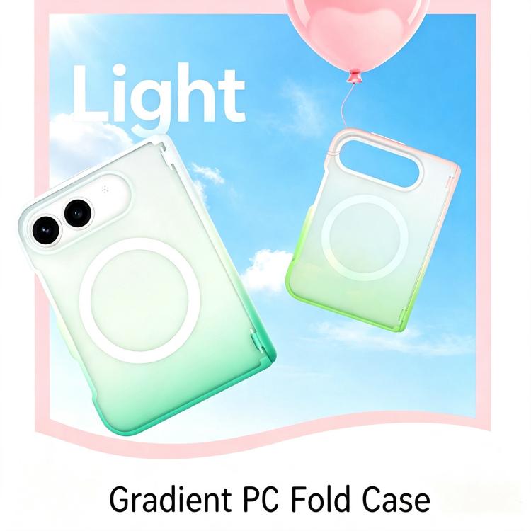 Macaron Gradient Magnetic PC Foldable Phone Case