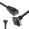 USB 3.0 Female to Micro-B Data Cable, Length: 0.2m