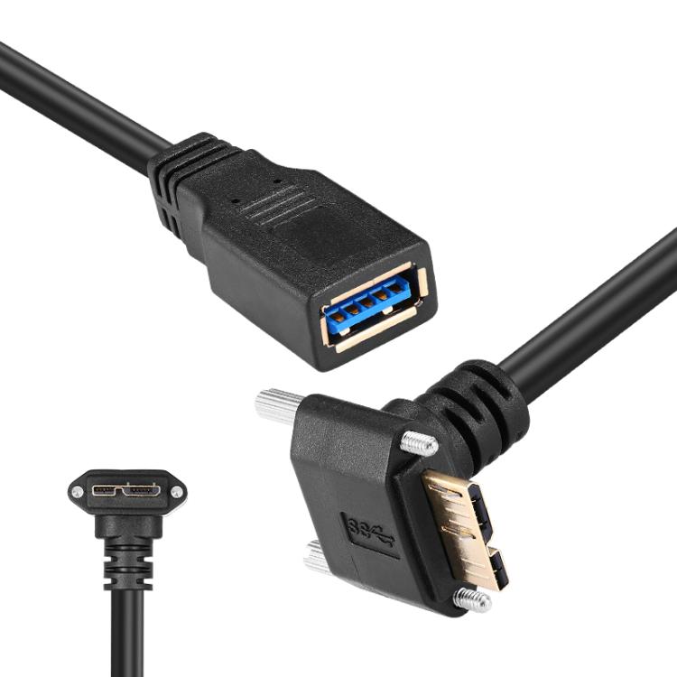 USB 3.0 Female to Micro-B Data Cable, Length: 0.2m