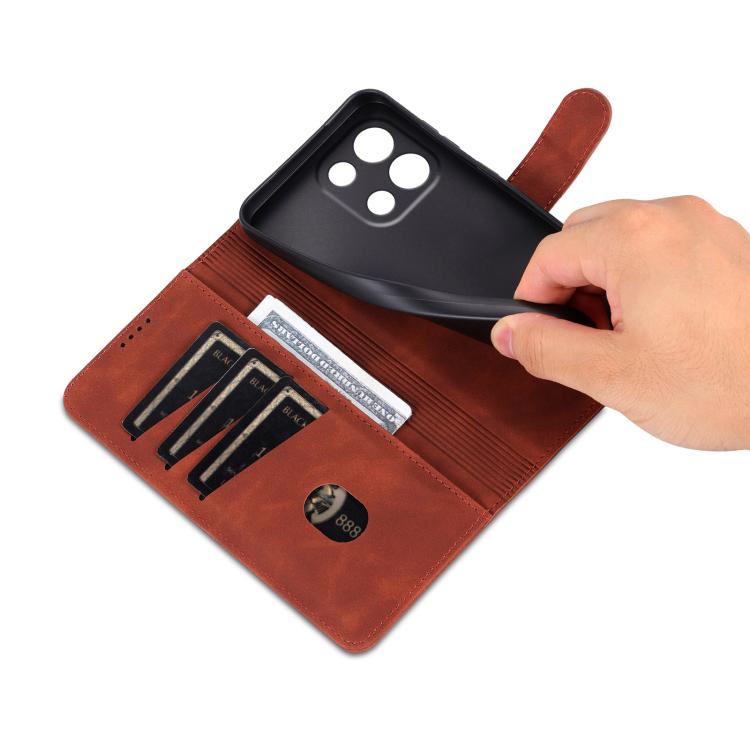 AZNS Skin Feel Calf Texture Flip Leather Phone Case