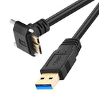 USB 3.0 Male to Micro-B Data Cable — 0.3m