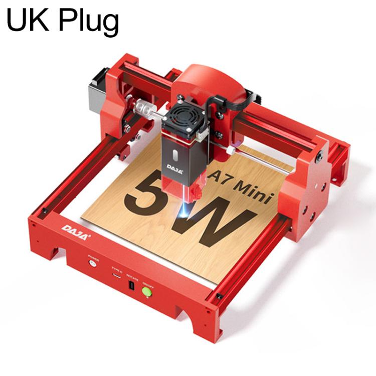 DAJA A7 mini 5W Portable Desktop Laser Engraving Machine for Wood, Metal, Leather, Acrylic