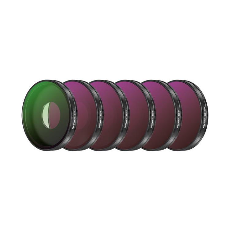 For DJI Osmo Action 6 / 5 Pro / 4 NEEWER Camera Lens Filter — 4 in 1 CPL ND8-32 Threaded