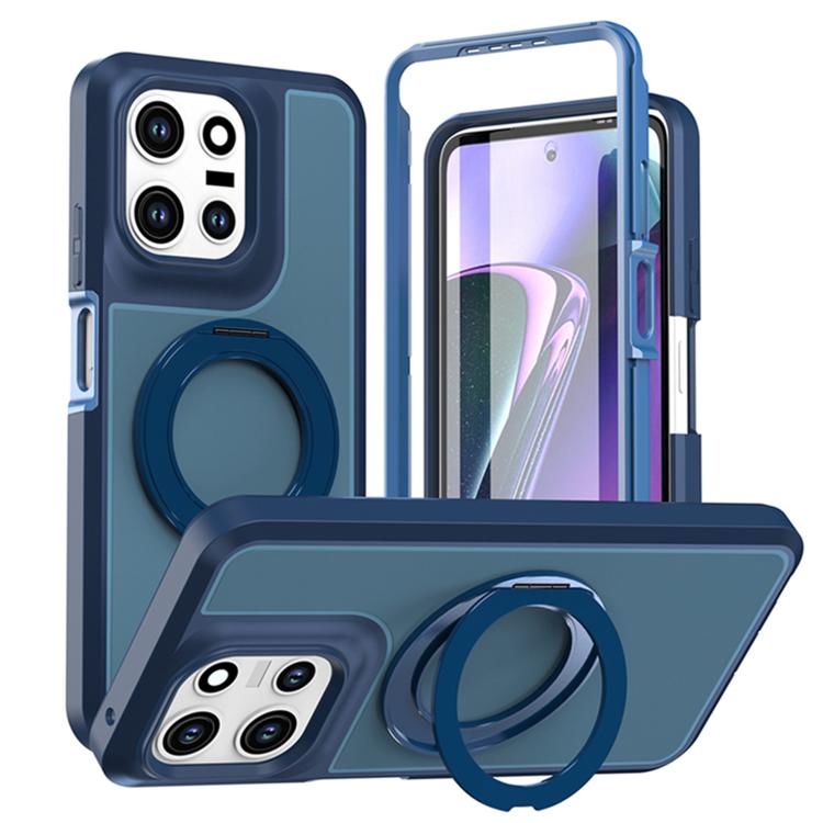 Silicone Magnetic Anti-drop Protective Phone Case with 360 Rotating Holder