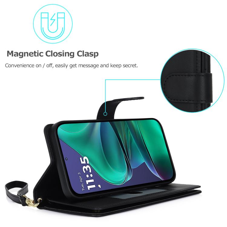 Multi-Card Wallet RFID Leather Phone Case — Green