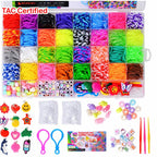 Rainbow Rubber Bands DIY Craft Bracelet Making Kit, 2500 PCS/Box 40-grid — view 3
