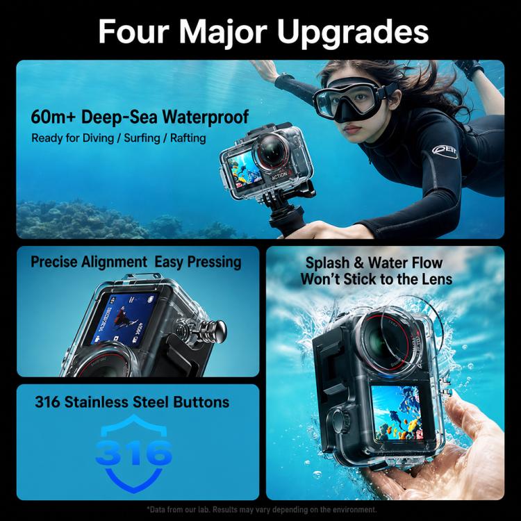 Waterproof Housing 60m Underwater Cameras Cover