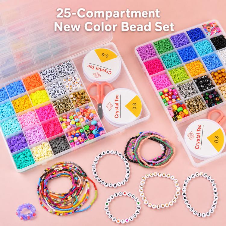 25-grid DIY Beaded Bracelet Kit