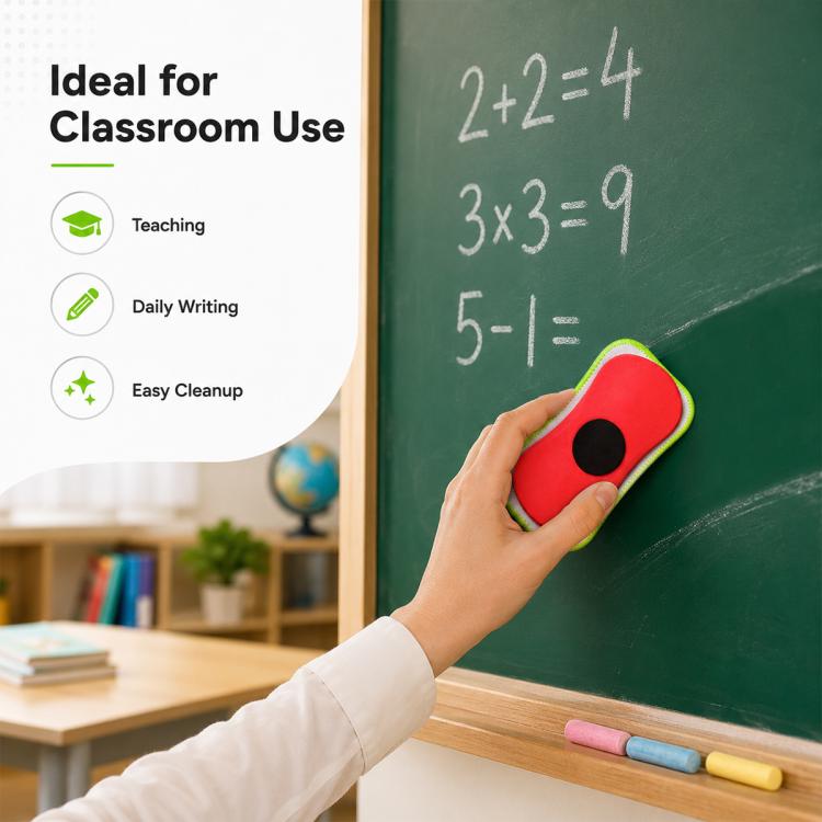 4 PCS/Pack Removable Water-Soluble Chalk Magnetic Eraser — view 5
