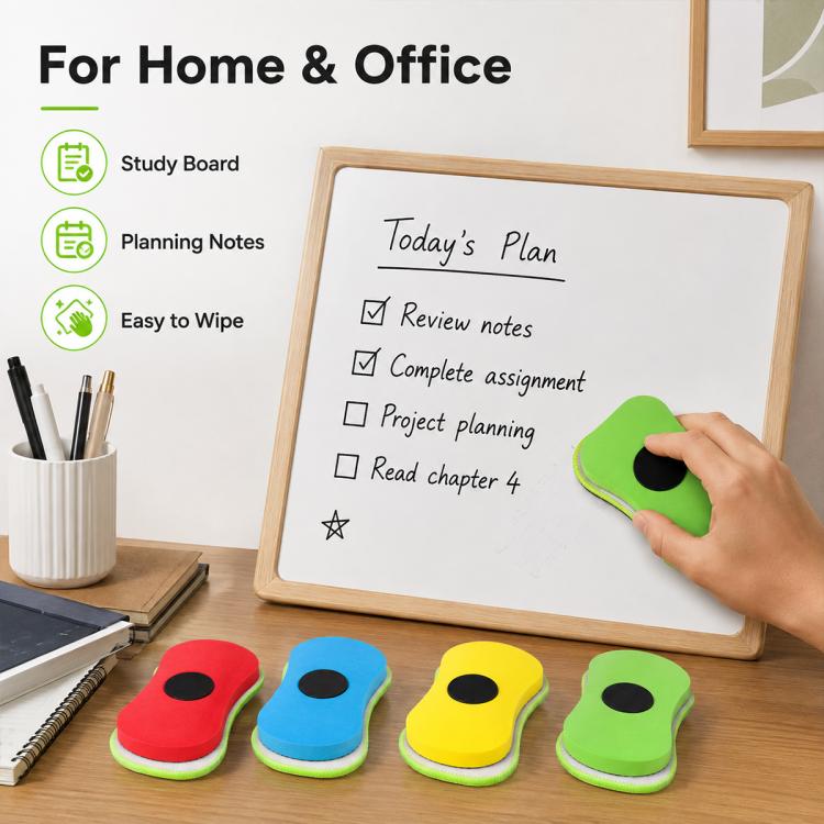 4 PCS/Pack Removable Water-Soluble Chalk Magnetic Eraser — view 6