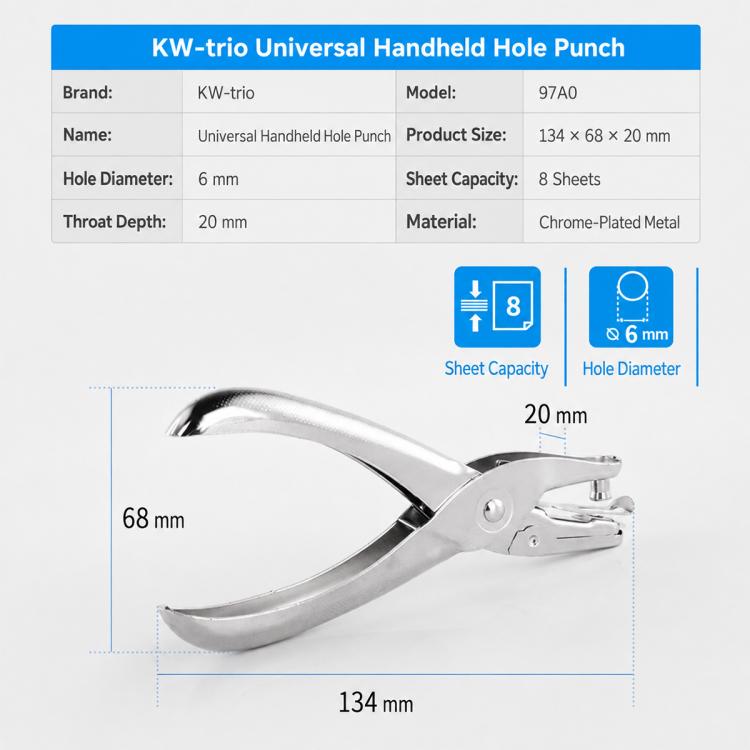 KW-TRIO Handheld Single Hole Punch — view 7