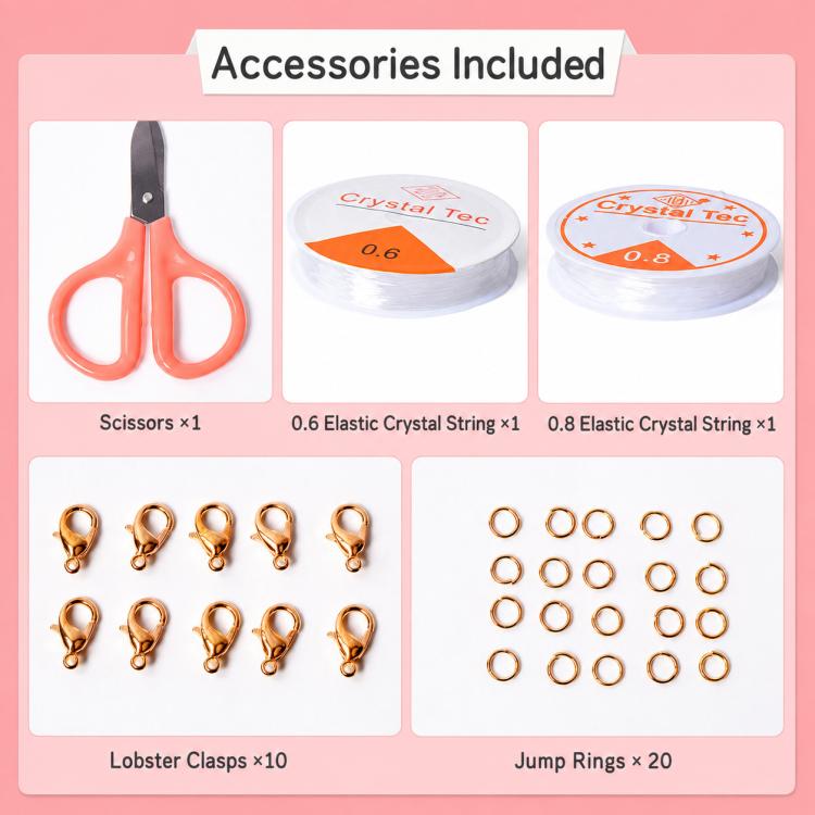 28-grid DIY Beaded Bracelet Kit for Amblyopia Training