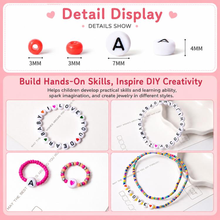 28-grid DIY Beaded Bracelet Kit for Amblyopia Training
