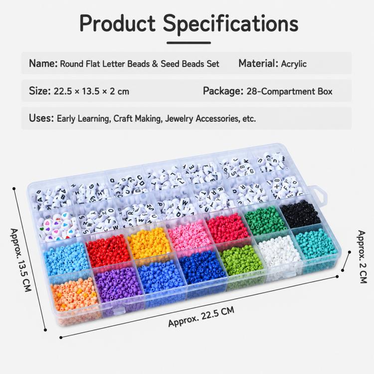 28-grid DIY Beaded Bracelet Kit for Amblyopia Training