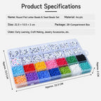 28-grid DIY Beaded Bracelet Kit for Amblyopia Training