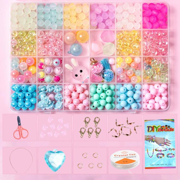 24-grid Children DIY Beaded Bracelet Kit