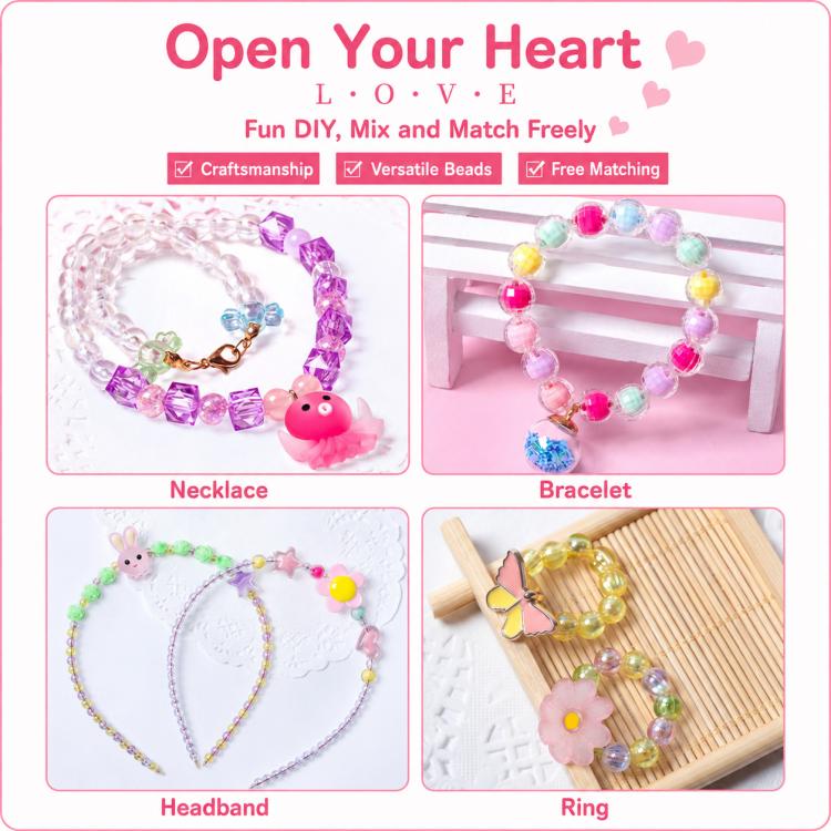 24-grid Children DIY Beaded Bracelet Kit