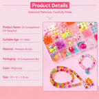24-grid Children DIY Beaded Bracelet Kit