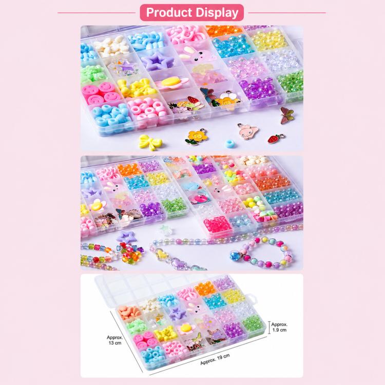 24-grid Children DIY Beaded Bracelet Kit