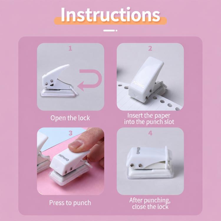 KW-TRIO DIY Mini Hole Punch Single Hole Punch — view 13