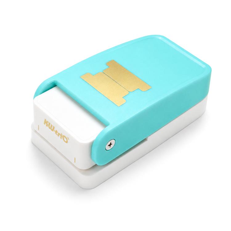 KW-TRIO BQJ-04 Homemade Index Label Puncher — White