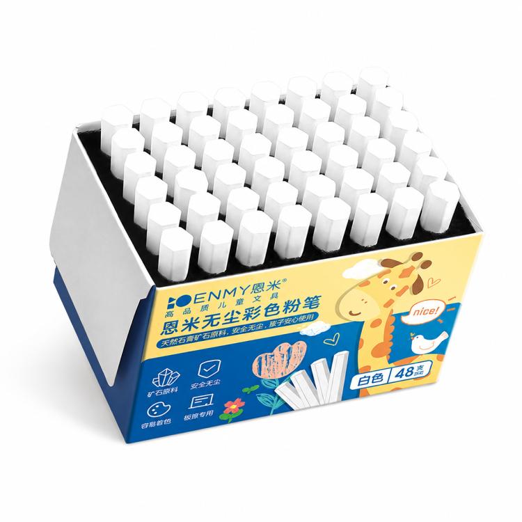 ENMY Dust-Reduced Colored Chalk for Blackboard, Drawing, Doodling
