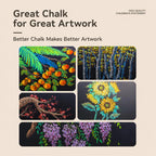ENMY Dust-Reduced Colored Chalk for Blackboard, Drawing, Doodling