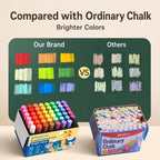 ENMY Dust-Reduced Colored Chalk for Blackboard, Drawing, Doodling