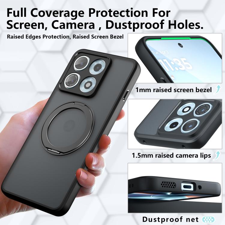 Armor Magnetic Holder PC Hybrid TPU Phone Case