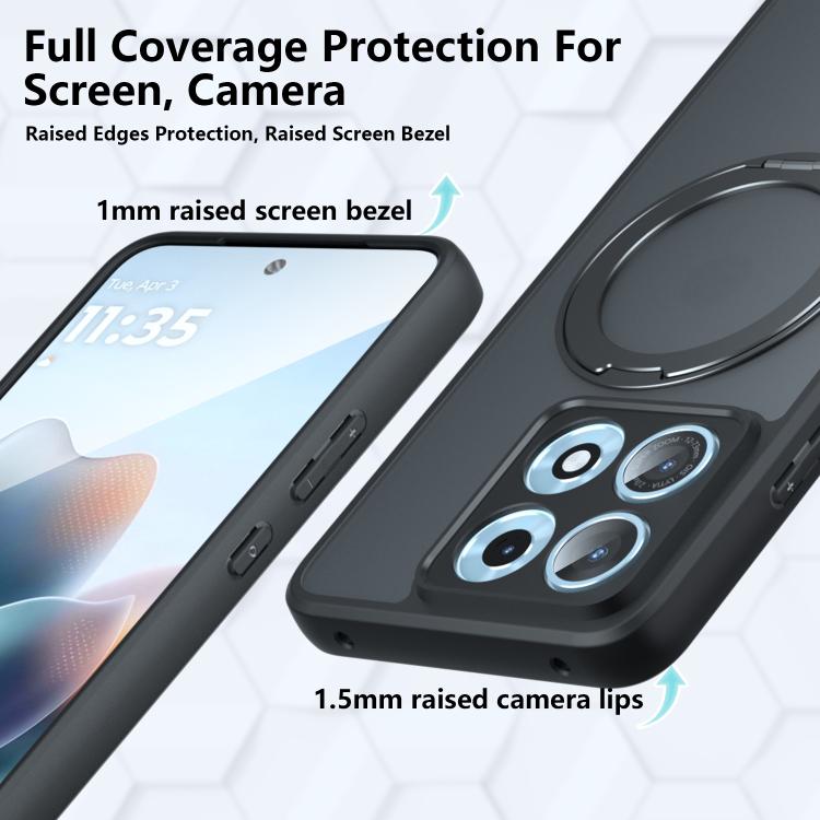Armor Magnetic Holder PC Hybrid TPU Phone Case