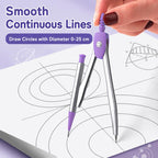 8PCS / Set Anti-myopia Compass and Ruler Set For Students — view 12