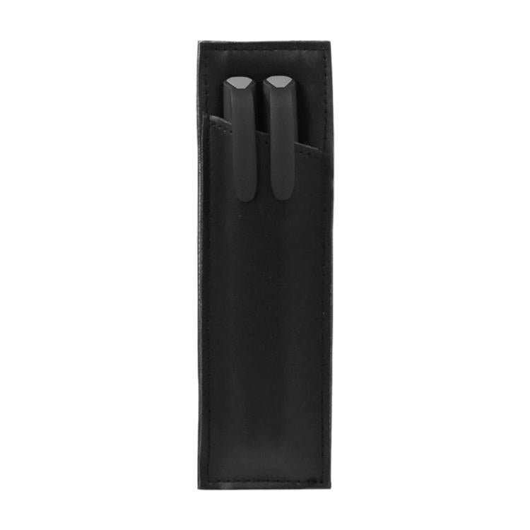 Leak-Proof Multi-Functional PU Leather Pen Sleeve — Drak Blue