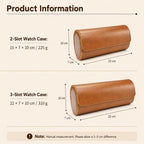 Portable Vintage Leather Watch Storage Case — view 6